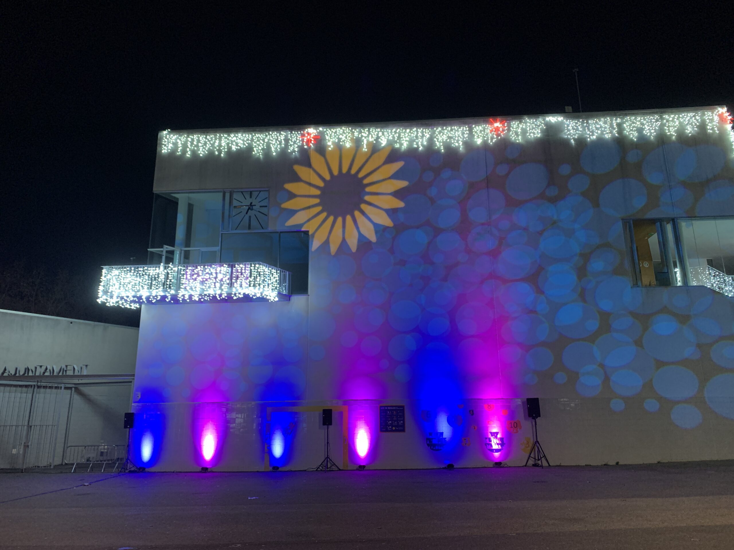 Instalaciones fijas de iluminación y sonido para eventos